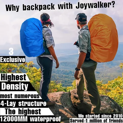 Miniatura 2 de Joy Walker Funda impermeable para mochila a prueba de lluvia, 12000mm ultra impermeable, capas multicapa ultra resistentes mejoradas, correa