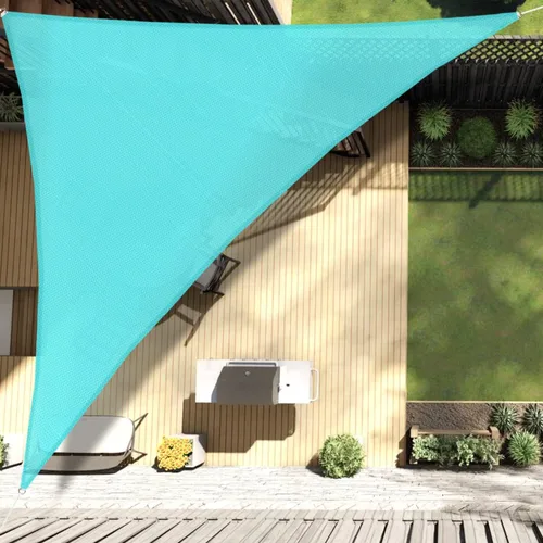 Miniatura 7 de Coarbor Toldo parasol triangular de 2 x 2 x 3 pies, para exteriores, patio, terraza, jardín (turquesa)