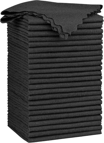 Miniatura 22 de Orighty Paño de limpieza de microfibra a granel, paquete de 50 toallas de tienda, trapos de limpieza reutilizables, toallas de microfibra sin pelusa