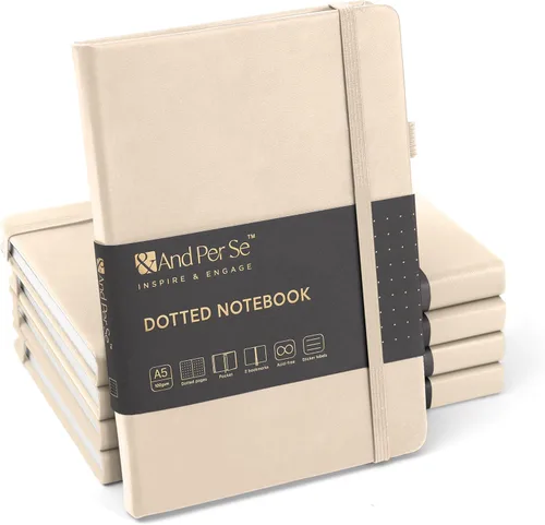 Miniatura 63 de &And Per Se - Cuaderno en blanco, 160 páginas, 5.7 x 8 pulgadas, cuaderno de rayas estrechas con papel grueso para escribir, cuaderno de tapa dura