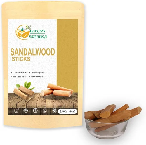 Herbs Botanica Palitos de sándalo Natural Chandan Ki Lakdi Sagrado Sándalo Palitos de Sándalo: Aromatic Bliss Spiritual Serenity Inciense Havan,