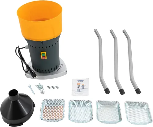 Miniatura 7 de YIYIBYUS Molinillo de grano de 110 V, molinillo eléctrico de maíz, molinillo de cereales secos para granos secos/deshidratados, especias, arroz