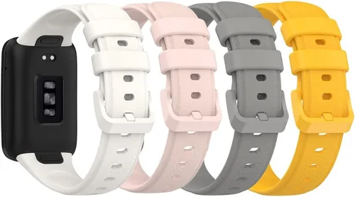 Miniatura 20 de Senter Correa de silicona suave de liberación rápida para reloj inteligente Huawei Band 7 Pro 4 unidades-g
