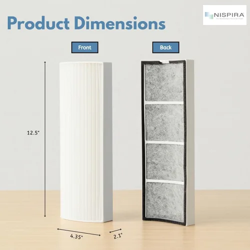Miniatura 3 de Nispira Paquete de 4 filtros de repuesto TPP220F TPP220 compatibles con el purificador de aire Envion Therapure TPP220, TPP220H y TPP220M True HEPA
