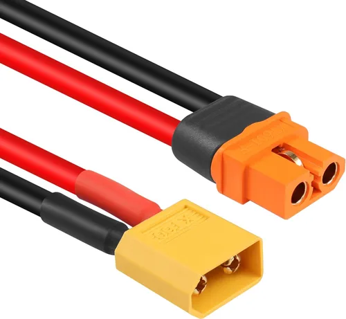 Miniatura 7 de GELRHONR XT60i Cable de extensión 1M, XT60 macho a XT60i hembra Cable conector 12AWG Cable de silicio, para Ebike, cargador de batería Lipo de coche