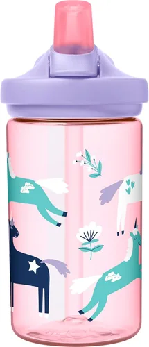 Miniatura 76 de CamelBak Eddy+ Kids Water Bottle with Bite Valve Straw, Leak‑Resistant Easy‑Sip Design for Everyday Hydration, 14oz Kids Animales de la selva