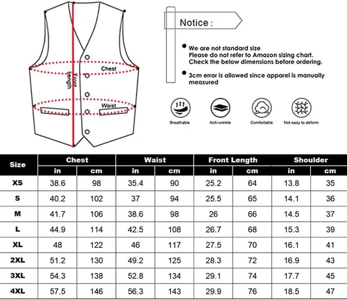 Miniatura 5 de Chalecos de tweed para hombre envejecidos de caza, chalecos de espiga para boda, retro, casual, lana, negocios, XS-4XL