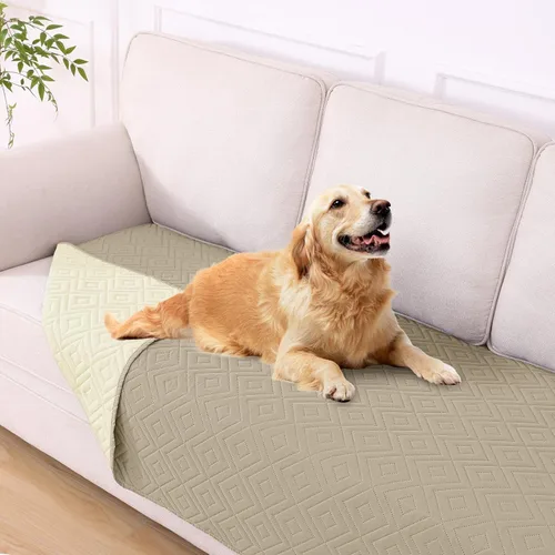Miniatura 31 de hyha Manta impermeable para perro, manta suave para cama de perro, manta para mascotas, funda de sofá impermeable lavable para perros, fundas Gris