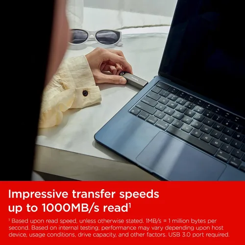 Miniatura 3 de SanDisk Unidad flash Extreme PRO de 256 GB con USB-C - Velocidades de lectura de hasta 1000 MB/s y velocidades de escritura de 900 MB/s