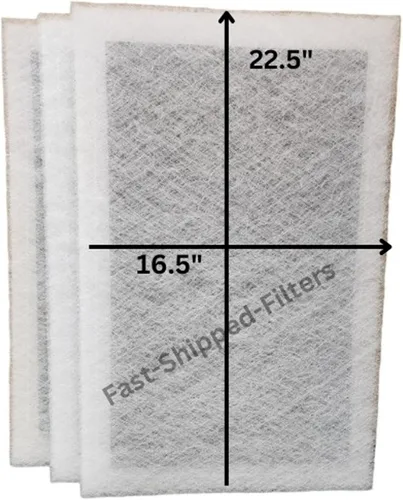 Paquete de 3 filtros de envío rápido compatibles con almohadillas de filtro de repuesto para filtro de aire StratosAire de 18 x 25 pulgadas