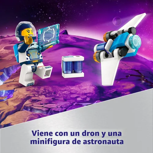 Miniatura 5 de LEGO City Nave Espacial Interestelar de Juguete para Niños, Juego de Construcción Espacial Creativa con Modelo de Nave Espacial, Dron y Figura