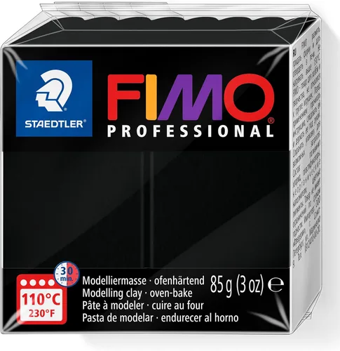 Staedtler Fimo Professional arcilla polimérica suave, 3 onzas, color negro