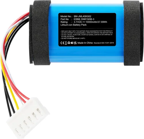 Miniatura 6 de Reemplazo de batería 4J de carga de 10000 mAh compatible con Charge 4 JBLCHARGE4BLUAM Charge 4BLK ID998 1INR19/66-3 SUN-INTE-118 IY1068 ID998-B