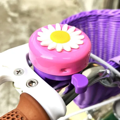 Miniatura 7 de Bike Wheel Spokes Beads + Kid Bike Bell + Kids Bike Streamers, Spoke Plastic Clip Round Decor Beads, Flower Bicycle Bell, Colorful Bike Handlebar