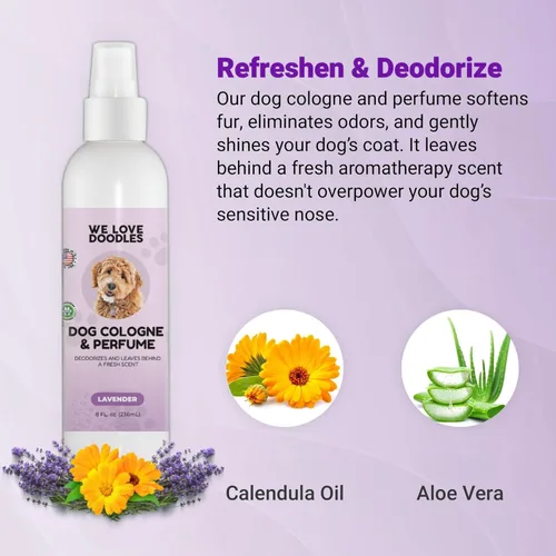 Miniatura 2 de We Love Doodles Colonia y perfume para perros, desodorizante, ingredientes seguros, fabricado en Estados Unidos, larga duración después del baño