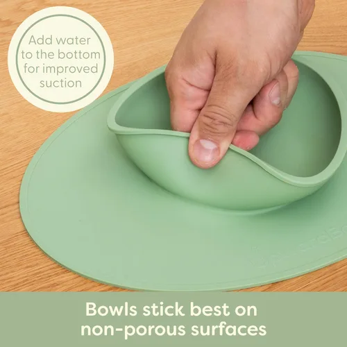 Miniatura 9 de Suministros de alimentación de destete para bebés con luz LED - UpwardBaby - Juego de alimentación para bebés - Cuenco de silicona con ventosa