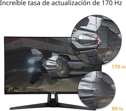 Miniatura 3 de ASUS TUF GAMING 27 "2K HDR Monitor (VG27AQ1A) - WQHD (2560 x 1440), IPS, 170Hz (soportes 144Hz), 1MS, desenfoque de movimiento extremo, altavoz