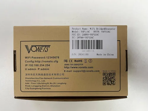 Miniatura 6 de VONETS Doble banda 2.4GHz/5GHz WiFi puente/enrutador/repetidor inalámbrico WiFi Ethernet convertido/cubierta de señal de punto de acceso, AC1200