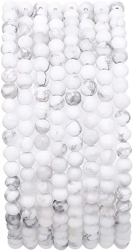 Miniatura 89 de BEADIA Cuentas redondas de piedra natural de jade de amazonita semipreciosas sueltas para hacer joyas 6MM 61PCS Amazonita Jade