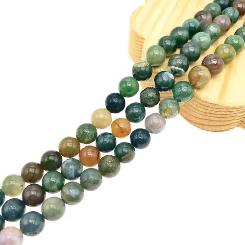 Miniatura 31 de Basigeese Cuentas de piedras preciosas naturales para la fabricación de joyas, cuentas de piedra lisa redonda pulida, cuentas de piedra auténtica