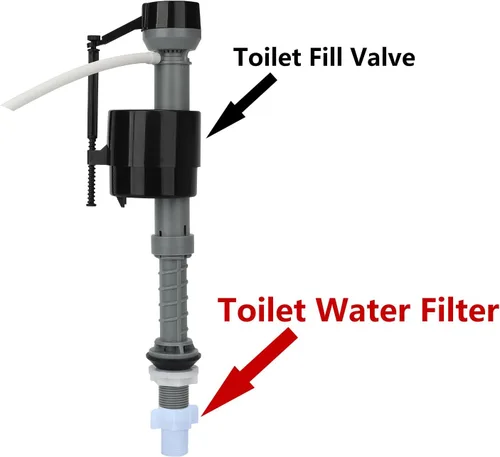 Miniatura 4 de YUHX Adaptador de pantalla de filtro de agua de inodoro de 7/8 pulgadas (2 piezas) para válvula de llenado de tanque de inodoro 7/8 y conector T