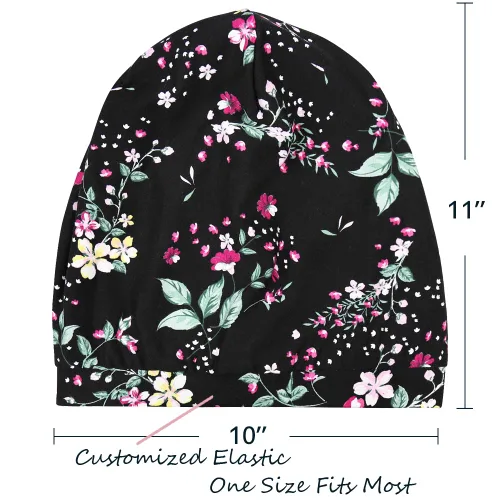 Miniatura 63 de Alnorm - Gorro con forro de satén y suave banda elástica para hombres y mujeres, talla única Se ajusta a la mayoría