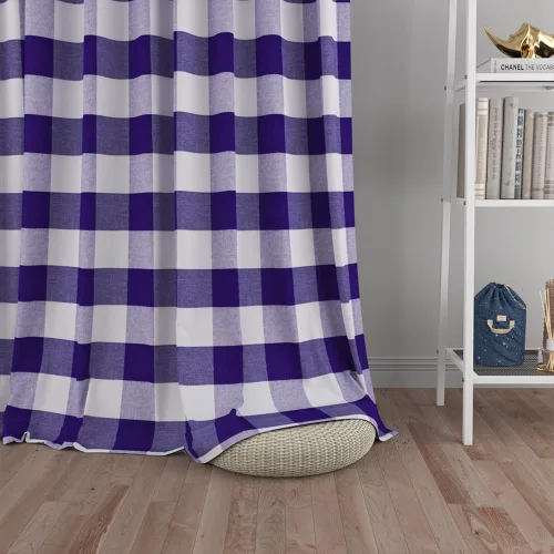 Miniatura 29 de UPOPO Cortinas de ventana Buffalo Check 122 cm de largo, cortinas de algodón para sala de estar, paneles de cortina a cuadros para dormitorio