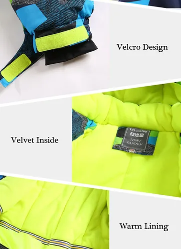 Miniatura 6 de Chaqueta de esquí para niños, chaqueta de nieve, trajes de invierno impermeables al viento