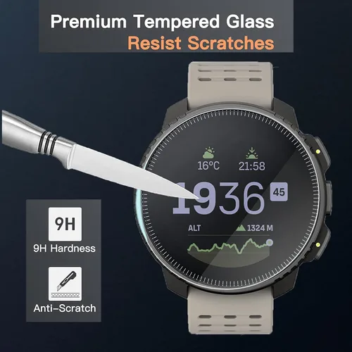 Miniatura 5 de Lamshaw Protector de pantalla compatible con Carbinox X-Ranger Smart Watch, [3 unidades] Película protectora de pantalla de vidrio templado 9H