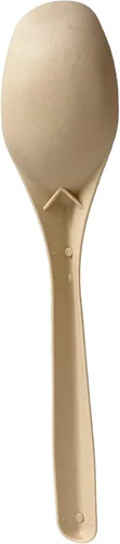 Miniatura 3 de Cucharas de fibra de bambú compostables, biodegradables, desechables 80 piezas