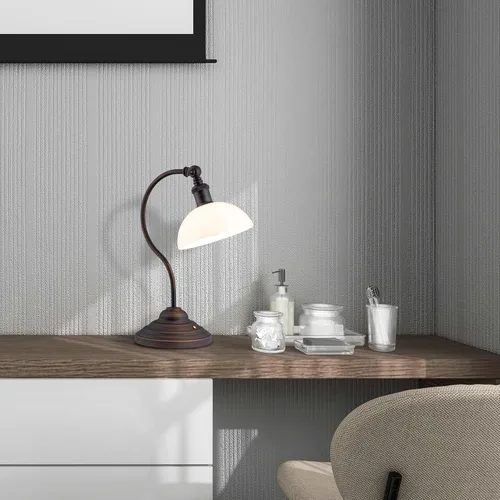 Miniatura 6 de O'Bright Bankers - Lámpara de mesa LED inalámbrica, funciona con batería, recargable, atenuación de 3 niveles, carga universal USB-C, cabezal