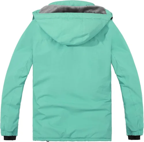 Miniatura 3 de Spmor - Chaqueta de esquí impermeable para mujer, para montaña, lluvia, abrigo de invierno, a prueba de viento, con capucha