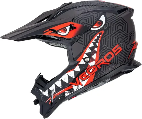 Miniatura 14 de VCOROS H637 - Cascos de motocross para adultos, ATV, Dirtbike, BMX, MX, todoterreno, aventura, UTV, con certificación DOT