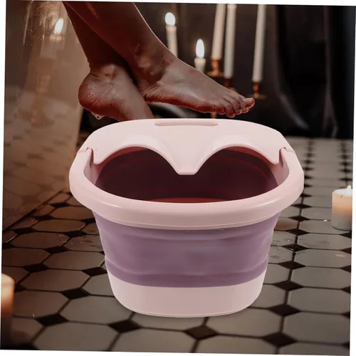 Miniatura 7 de 1 pieza de baño de pies de viaje para pies de baño de pies spa cubo de pies balneario de pies bañera masajeador de pies para pies bañera multiusos