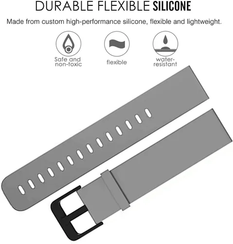 Miniatura 3 de YOUkei Correas de reloj inteligente compatibles con MuGo P36A, correas de repuesto ajustables de silicona de liberación rápida para MuGo P36A