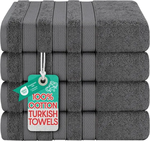 Miniatura 23 de American Soft Linen - Juego de toallas de mano Salem, 4 unidades de lujo de 600 GSM, 100 % algodón para baño, toallas de 13 x 13 pulgadas de mano