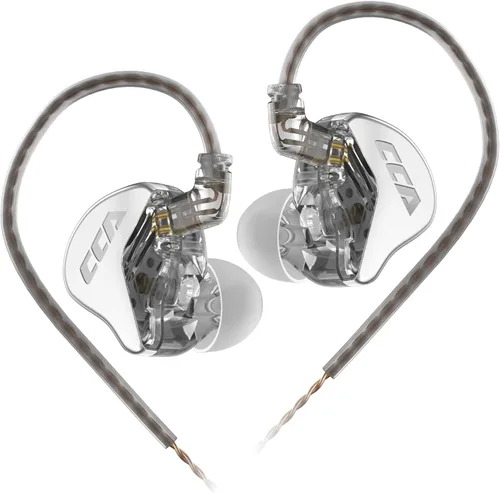 Monitor intrauditivo CCA CRA - Auriculares IEM con controlador dinámico de diafragma ultrafino, auriculares con graves con cable extraíble de 2