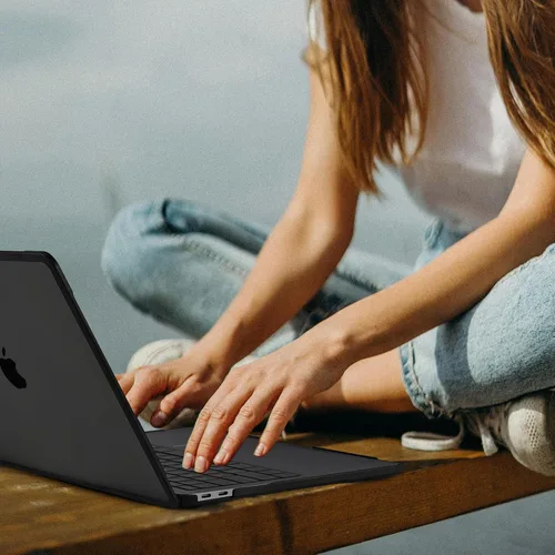 Miniatura 6 de BlueSwan Estuche de carcasa rígida anti-grietas compatible con MacBook Air de 13 pulgadas, chip M1 modelos A2337 A2179 A1932 de 2018-2021
