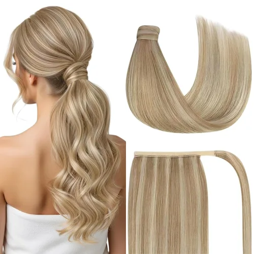 Miniatura 25 de Ve Sunny - Extensión de cabello humano real con pinza, extensiones de cabello lacio con clip, color marrón moca, 20 pulgadas, 2.82 oz