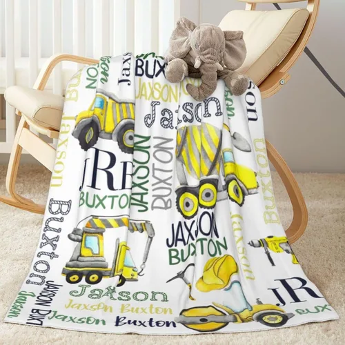 Miniatura 5 de Manta de bebé personalizada para niños y niñas, regalos de bebé personalizados de elefante, manta de bebé personalizada para niñas y niños, mantas