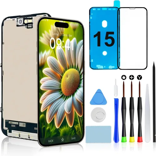 Miniatura 7 de Brinonac para iPhone 6, pantalla de repuesto negra, digitalizador LCD táctil, montaje completo con cámara frontal, sensor de proximidad, altavoz