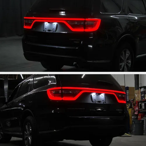 Miniatura 8 de VIPMOTOZ Luz LED completa para placa de matrícula 2014-2022 compatible con Dodge Durango, 6000 K blanco diamante, juego de 2 piezas de repuesto