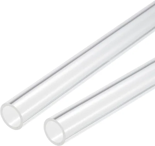 Miniatura 7 de MECCANIXITY Tubo acrílico transparente rígido redondo tubo 0.472 in (1/2") ID 15mm (0.6") OD 10" para lámparas y linternas, sistema de refrigeración