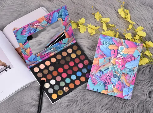 Miniatura 5 de Paleta de sombra de ojos con purpurina 48 colores brillantes, sombra de ojos de color metálico, brillante y de alta pigmentación, polvo de sombra