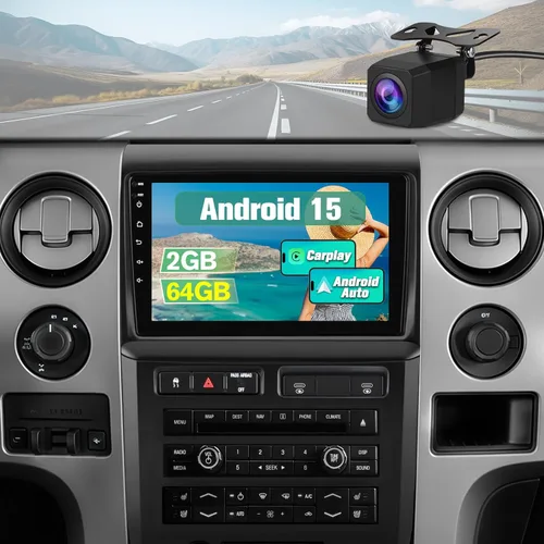 Radio de coche para Ford F150 Radio, 2009 2010 2011 2012 para F150 Android estéreo de coche con pantalla de 9 pulgadas, Carplay, pantalla táctil,