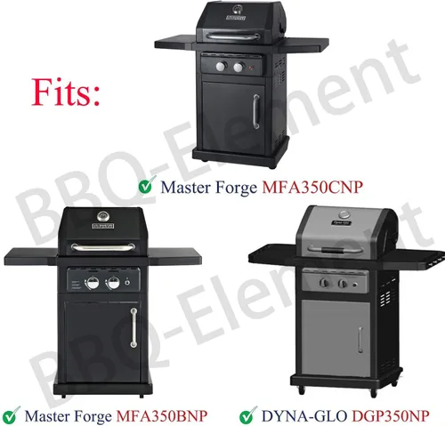 Miniatura 4 de Criditpid BBQ-Element - Protector de placa de calor para parrilla Master Forge MFA350CNP, MFA350BNP, MFA350BNN, cubierta de quemador de tienda