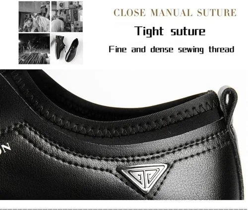 Miniatura 5 de Zapatos Oxford de cuero genuino con cordones para hombre, zapatos ligeros de moda casuales de grano completo para negocios