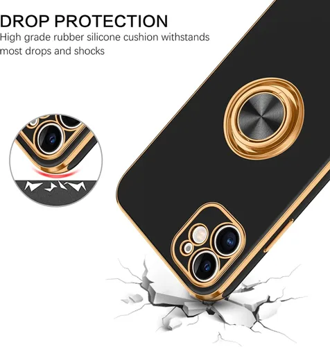 Miniatura 6 de BENTOBEN Funda para iPhone 11 con soporte de anillo de 360°, a prueba de golpes, soporte magnético, soporte magnético, soporte para automóvil