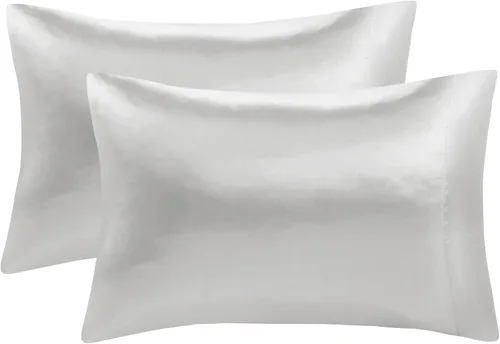 Miniatura 285 de Madison Park Essentials - Juego de sábanas de satén de lujo y sedoso con brillo natural, bolsillo elástico de 14 pulgadas para colchones de hasta 16