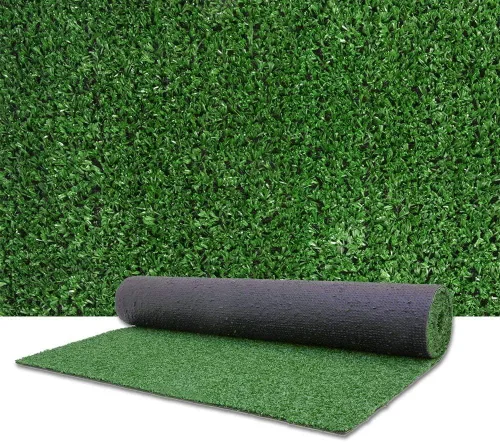 LITA Alfombra de césped artificial realista para césped - 7 pies x 15 pies, 0.4 pulgadas, para interior y exterior, alfombra de césped sintético,